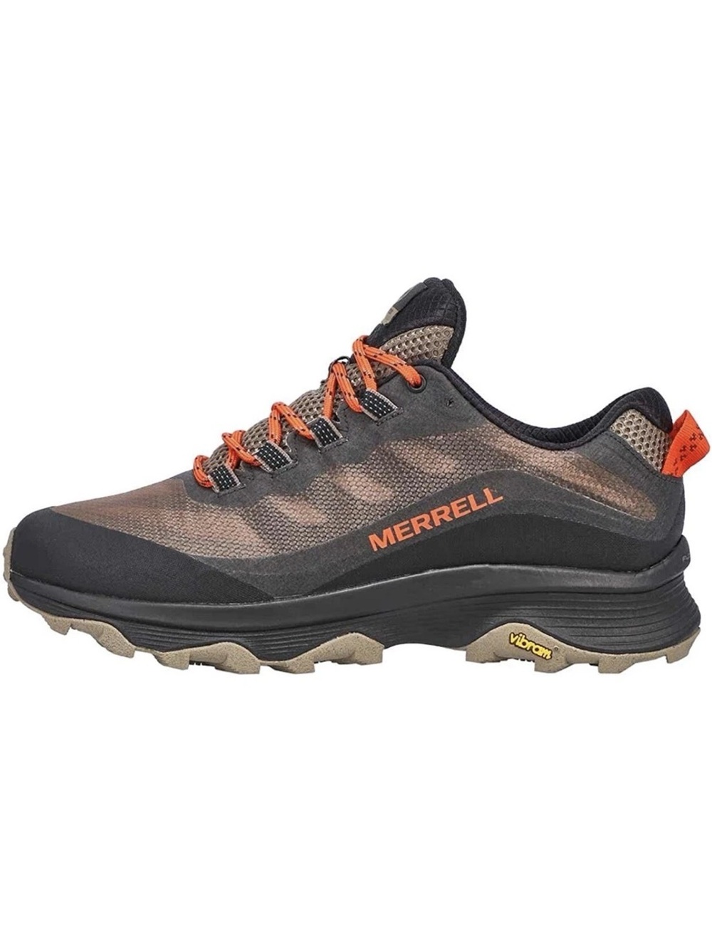 Merrell “Brindle” Moab Speed Athletic Hiking Trail Float Pro Black Tan Sz 10